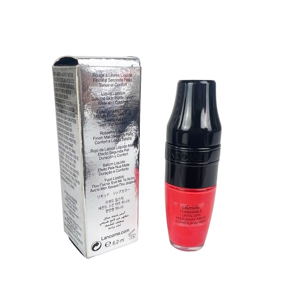 Lancome Matte Shaker Liquid Lipstick - #186 Magic Orange - 0.20 Oz - NEW IN BOX - Picture 5 of 7